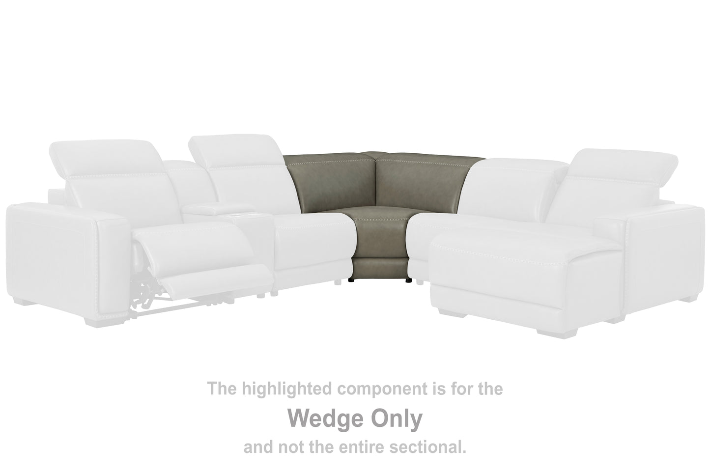 Bradenton Furniture Outlet - Ashley Furniture - Correze Sectional - Wedge / Gray - U9420277