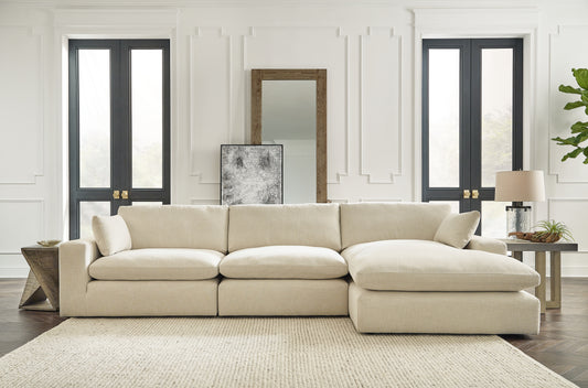 Bradenton Furniture Outlet - Ashley Furniture - Elyza Sectional - RAF 10-Piece Sectional / Linen - 10006S8