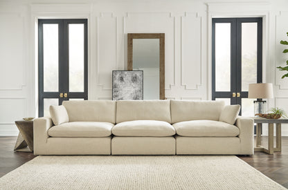 Bradenton Furniture Outlet - Ashley Furniture - Elyza Sectional - RAF 3-Piece Sectional Sofa / Linen - 10006S2