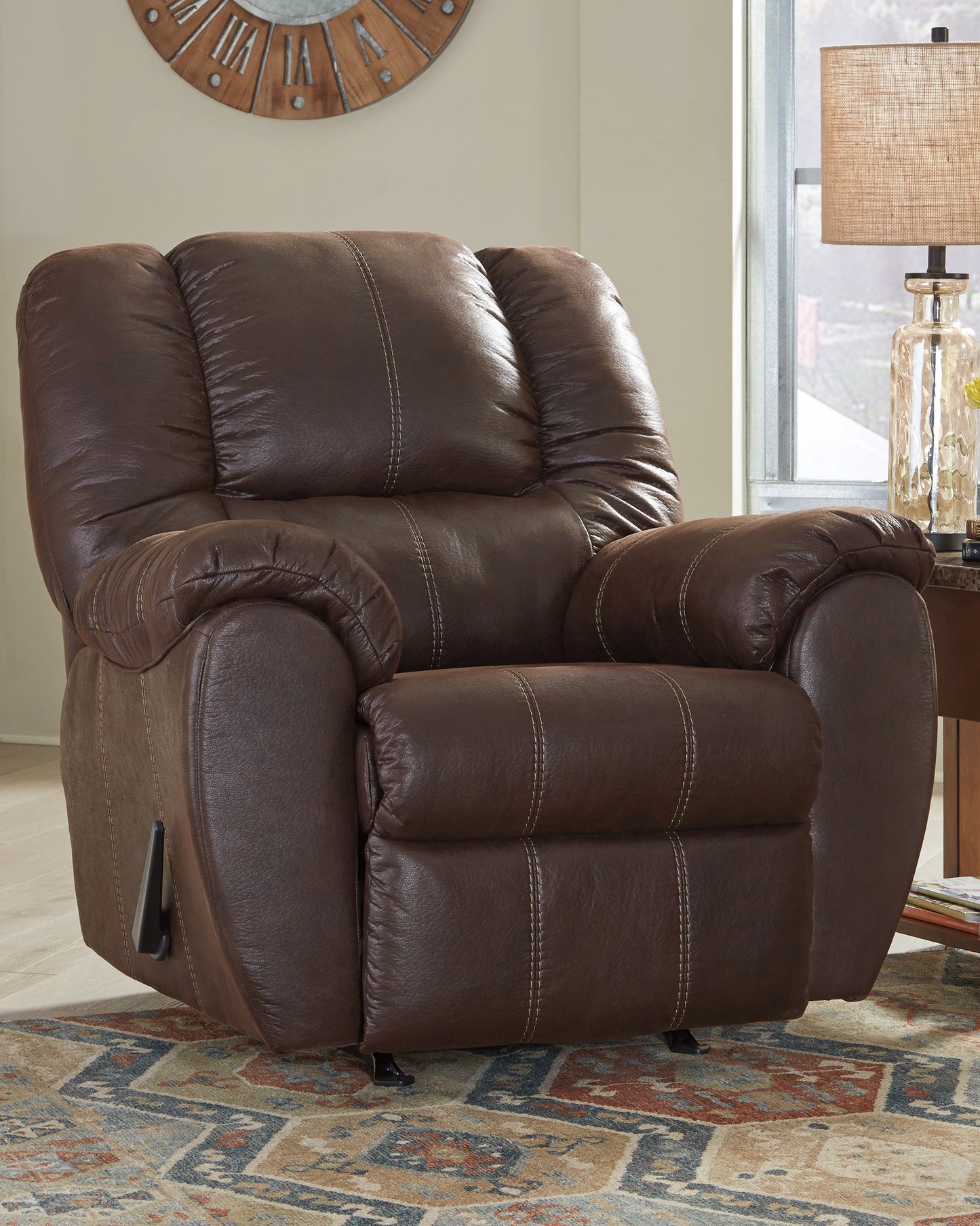 Bradenton Furniture Outlet - Ashley Furniture - McGann Living Room - Rocker Recliner / Walnut - 1030125