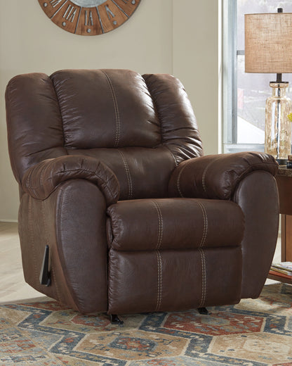 Bradenton Furniture Outlet - Ashley Furniture - McGann Living Room - Rocker Recliner / Walnut - 1030125