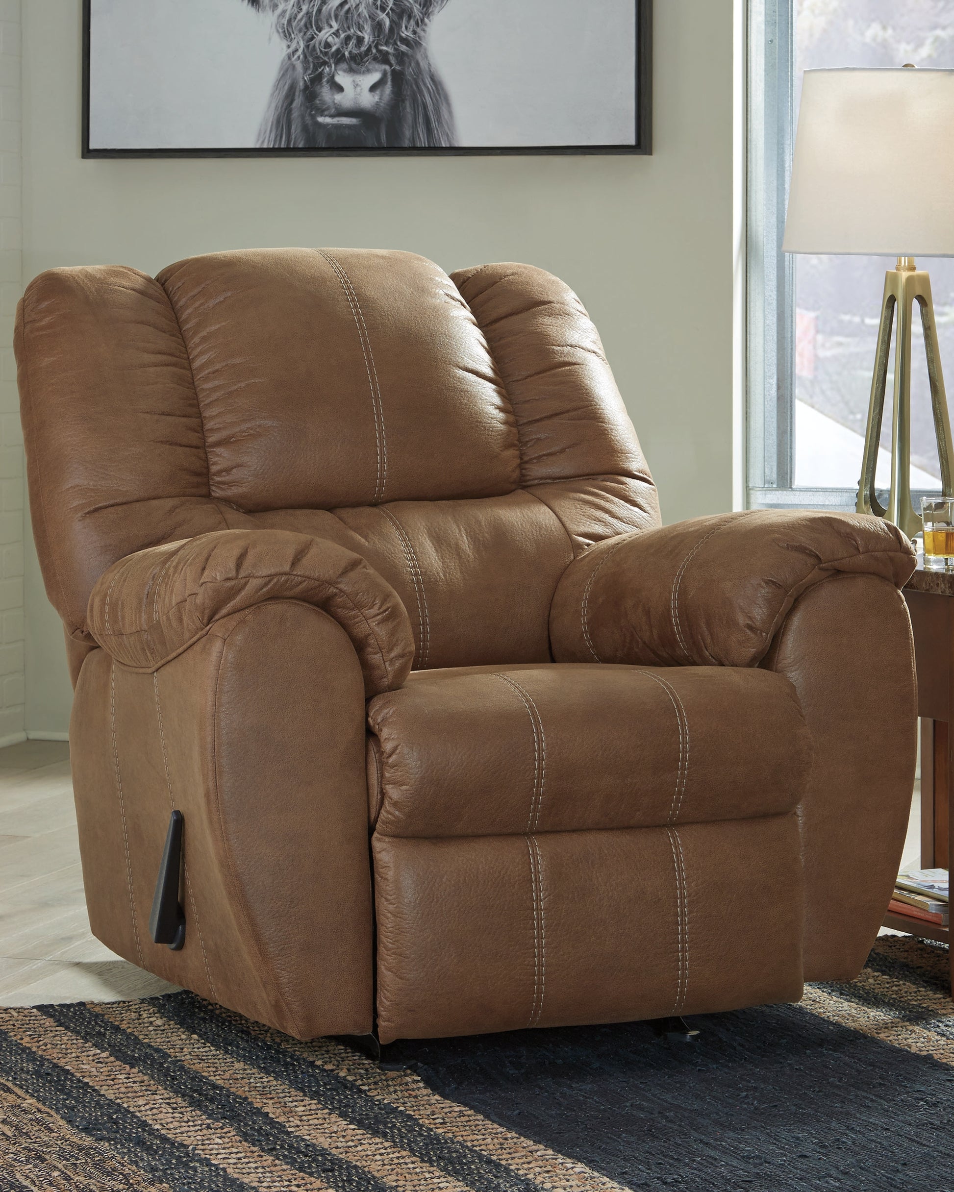 Bradenton Furniture Outlet - Ashley Furniture - McGann Living Room - Rocker Recliner / Walnut - 1030125
