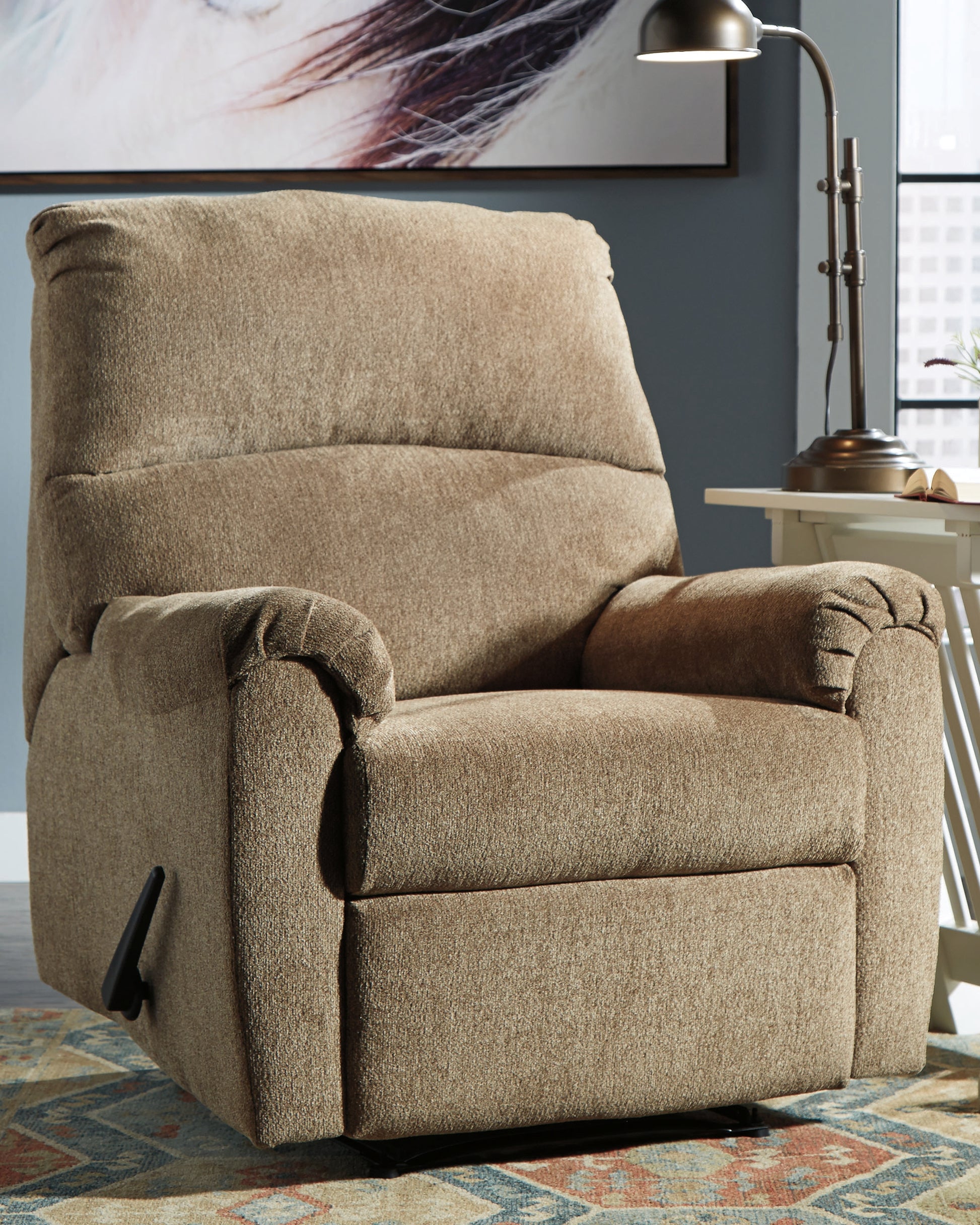 Bradenton Furniture Outlet - Ashley Furniture - Nerviano Living Room - Zero Wall Recliner / Mocha - 1080129