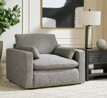 Bradenton Furniture Outlet - Ashley Furniture - Dramatic Living Room - Chair and a Half / Granite - 1170223