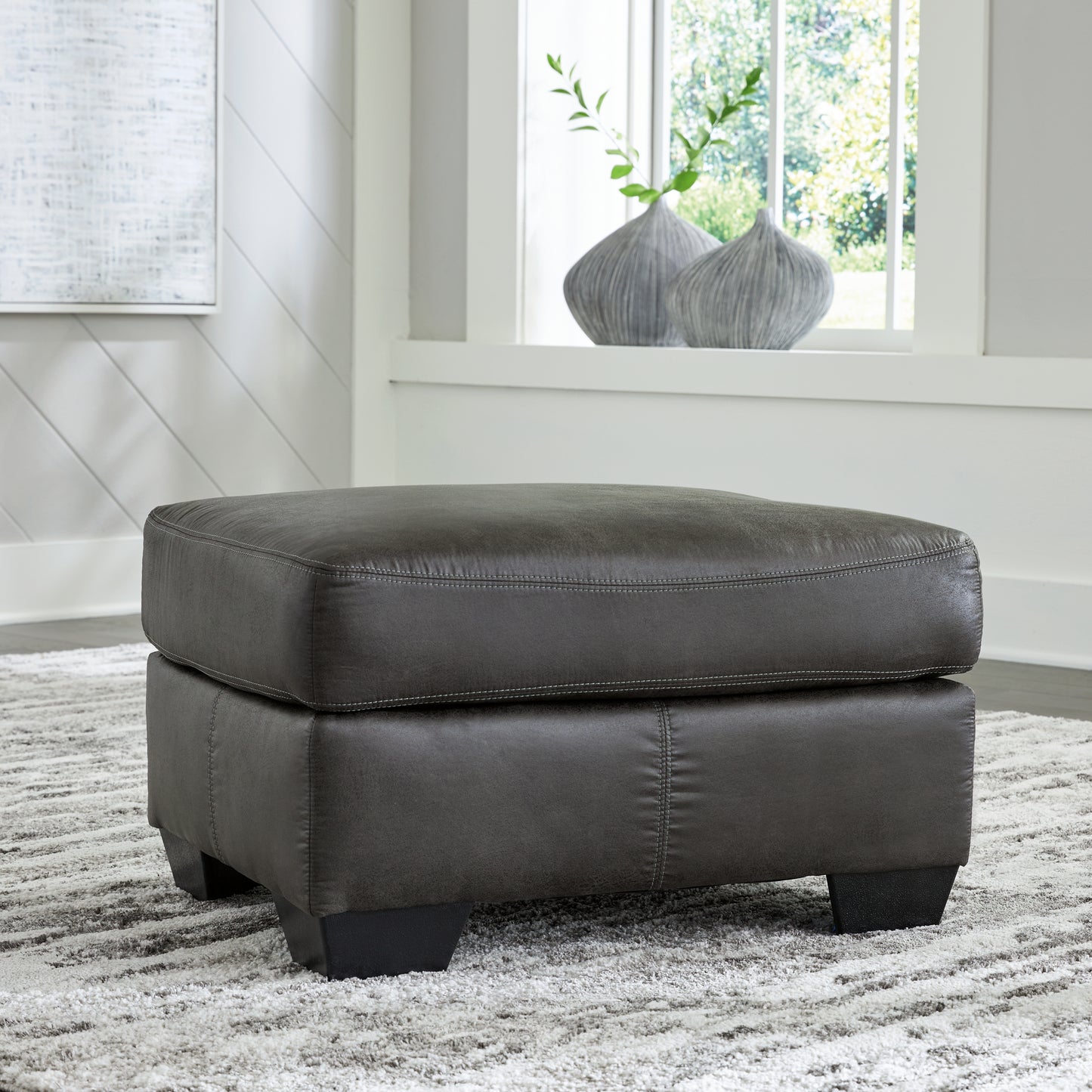 Bradenton Furniture Outlet - Ashley Furniture - Bladen Living Room - Ottoman / Slate - 1202114
