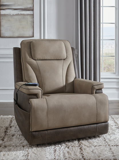 Bradenton Furniture Outlet - Ashley Furniture - 4Z-Peaceful Pause Living Room - Power Lift Recliner / Sand - PC1210312