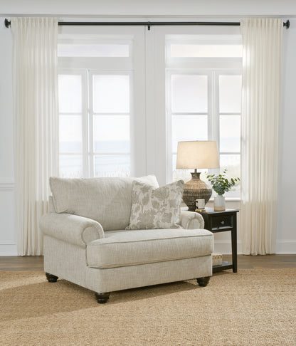 Bradenton Furniture Outlet - Ashley Furniture - Asanti Living Room - Chair and a Half / Fog - 1320123