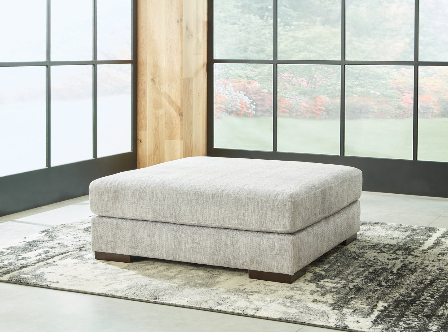 Bradenton Furniture Outlet - Ashley Furniture - Regent Park Living Room - Oversized Accent Ottoman / Pewter - 1440408