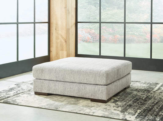 Bradenton Furniture Outlet - Ashley Furniture - Regent Park Living Room - Oversized Accent Ottoman / Pewter - 1440408