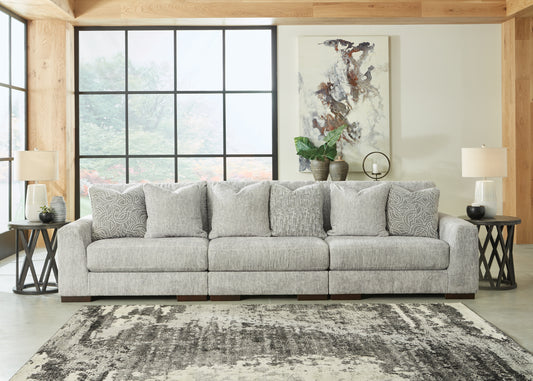 Bradenton Furniture Outlet - Ashley Furniture - Regent Park Sectional - RAF 6-Piece Sectional / Pewter - 14404S7