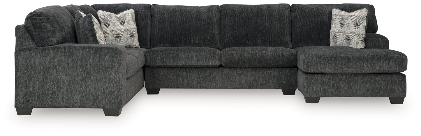 Bradenton Furniture Outlet - Ashley Furniture - Hollyview Sectional - LAF 3-Piece Sectional with Chaise / Shadow - 15205S1
