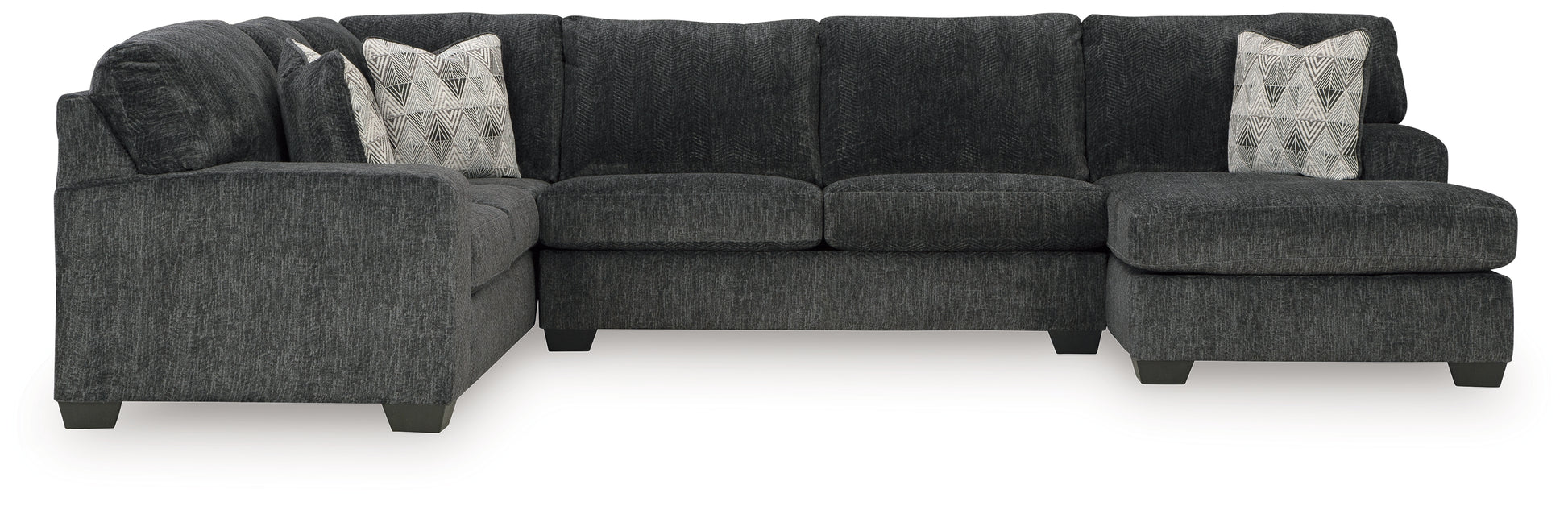 Bradenton Furniture Outlet - Ashley Furniture - Hollyview Sectional - LAF 3-Piece Sectional with Chaise / Shadow - 15205S1