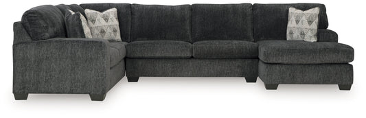 Bradenton Furniture Outlet - Ashley Furniture - Hollyview Sectional - LAF 3-Piece Sectional with Chaise / Shadow - 15205S1