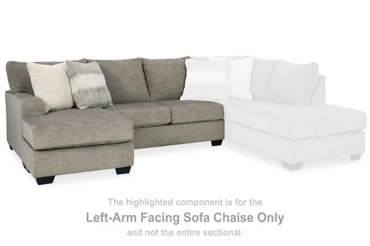 Bradenton Furniture Outlet - Ashley Furniture - Creswell Sectional - RAF Sofa Chaise / Stone - 1530503