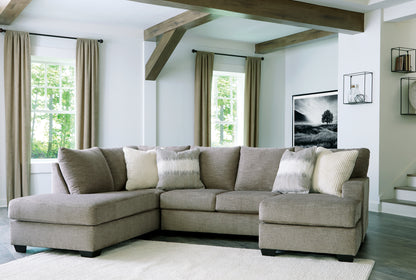 Bradenton Furniture Outlet - Ashley Furniture - Creswell Sectional - RAF 2-Piece Sectional with Chaise / Stone - 15305S2