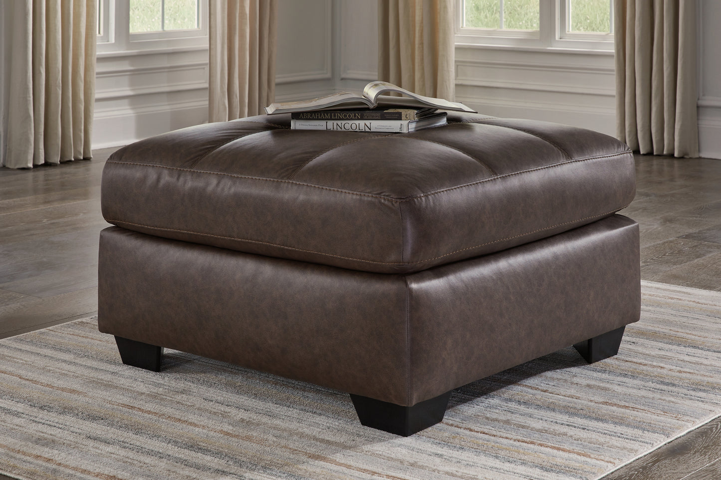 Bradenton Furniture Outlet - Ashley Furniture - Barlin Mills Living Room - Oversized Accent Ottoman / Umber - 1700308