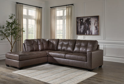 Bradenton Furniture Outlet - Ashley Furniture - Barlin Mills Sectional - RAF 2-Piece Sectional with Chaise / Umber - 17003S1