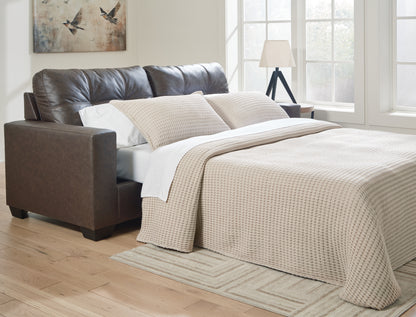 Bradenton Furniture Outlet - Ashley Furniture - Barlin Mills Living Room - Queen Sofa Sleeper / Umber - 1700339