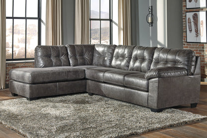 Bradenton Furniture Outlet - Ashley Furniture - Fallston Sectional - RAF 2-Piece Sectional with Chaise / Slate - 17221S1
