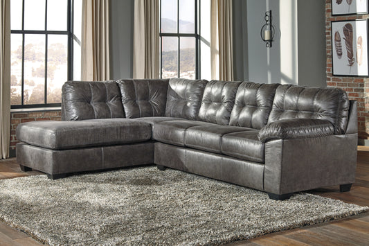 Bradenton Furniture Outlet - Ashley Furniture - Fallston Sectional - RAF 2-Piece Sectional with Chaise / Slate - 17221S1