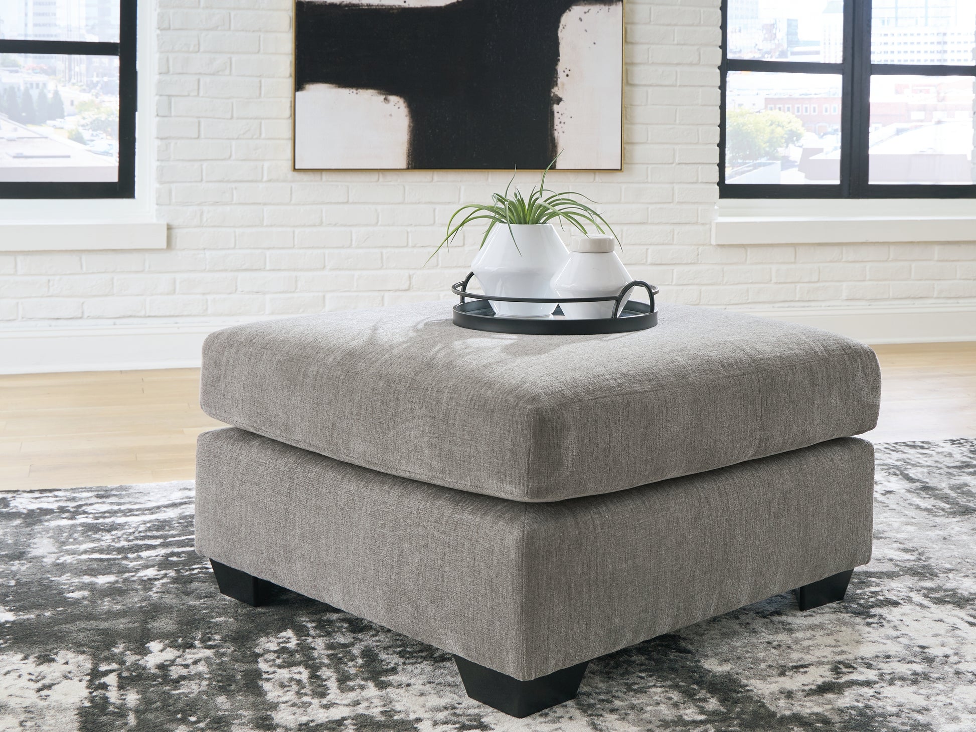 Bradenton Furniture Outlet - Ashley Furniture - Lanelly Living Room - Oversized Accent Ottoman / Alloy - 1750408