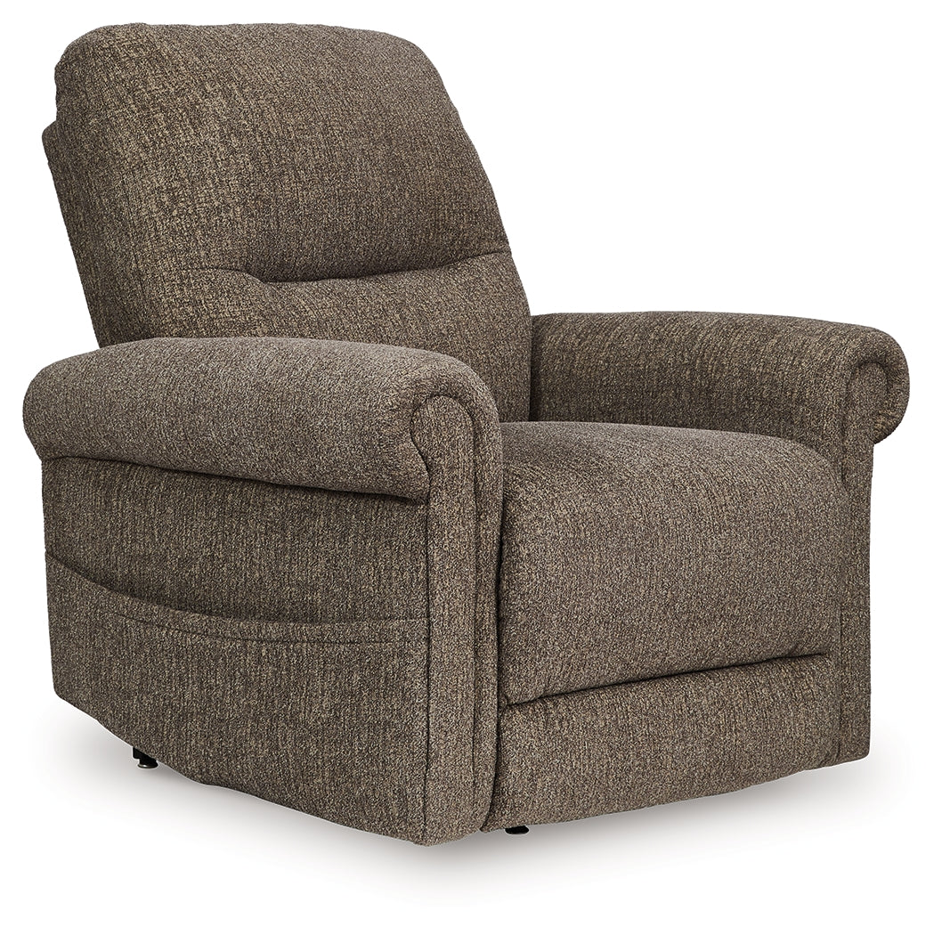 Bradenton Furniture Outlet - Ashley Furniture - Aureta Living Room - Power Lift Recliner / Charcoal - 1790312