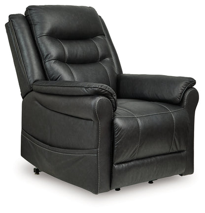 Bradenton Furniture Outlet - Ashley Furniture - Oatman Living Room - Power Lift Recliner / Umber - 1800412