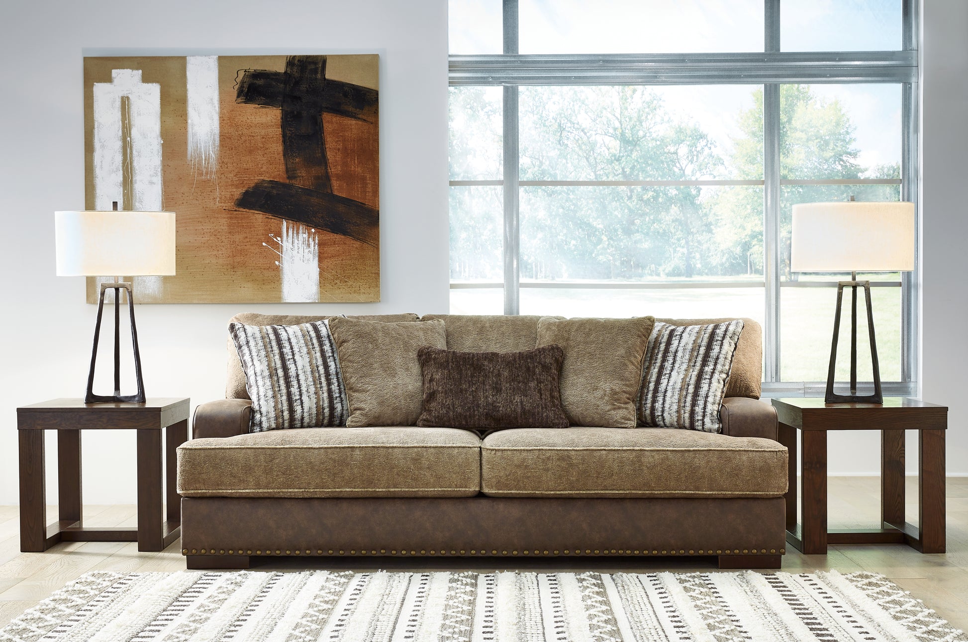 Bradenton Furniture Outlet - Ashley Furniture - Alesbury Living Room - Ottoman / Chocolate - 1870414