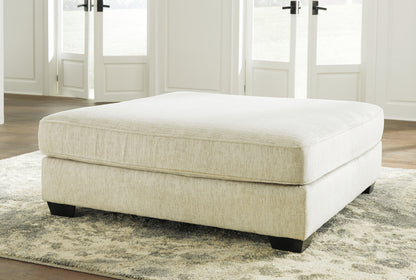 Bradenton Furniture Outlet - Ashley Furniture - Rawcliffe Living Room - Oversized Accent Ottoman / Parchment - 1960408