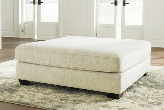 Bradenton Furniture Outlet - Ashley Furniture - Rawcliffe Living Room - Oversized Accent Ottoman / Parchment - 1960408