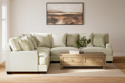 Bradenton Furniture Outlet - Ashley Furniture - Rawcliffe Sectional - LAF 3-Piece Sectional / Parchment - 19604S1