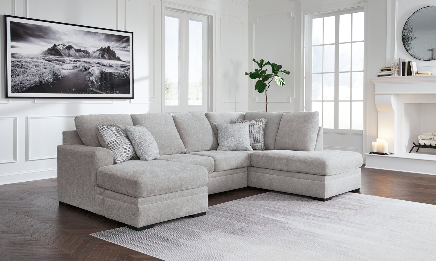 Bradenton Furniture Outlet - Ashley Furniture - Gabyleigh Sectional - LAF 2-Piece Sectional with Chaise / Nickel - 20904S1