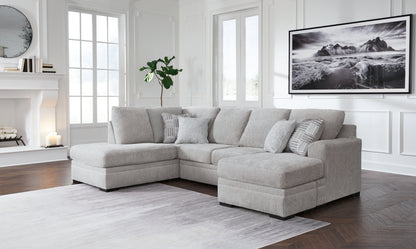 Bradenton Furniture Outlet - Ashley Furniture - Gabyleigh Sectional - RAF 2-Piece Sectional with Chaise / Nickel - 20904S2