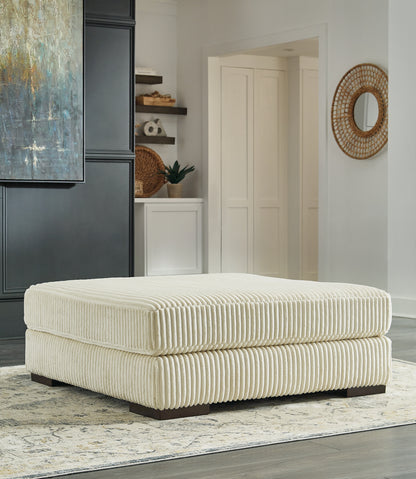 Bradenton Furniture Outlet - Ashley Furniture - Lindyn Living Room - Oversized Accent Ottoman / Ivory - 2110408