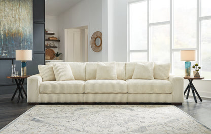 Bradenton Furniture Outlet - Ashley Furniture - Lindyn Sectional - RAF 3-Piece Sectional Sofa / Ivory - 21104S14