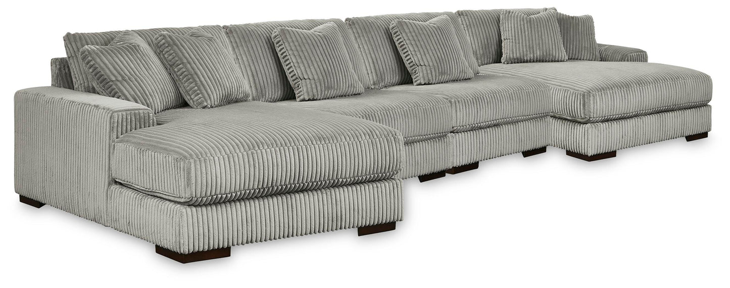 Bradenton Furniture Outlet - Ashley Furniture - Lindyn 4-Piece Sectional with Double Chaise - 4-Piece Sectional with Double Chaise - 21105S20