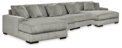 Bradenton Furniture Outlet - Ashley Furniture - Lindyn 4-Piece Sectional with Double Chaise - 4-Piece Sectional with Double Chaise - 21105S20
