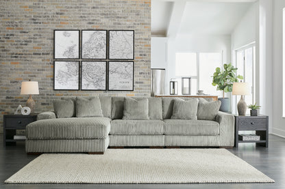 Bradenton Furniture Outlet - Ashley Furniture - Lindyn Sectional - RAF 3-Piece Sectional with Chaise / Fog - 21105S10