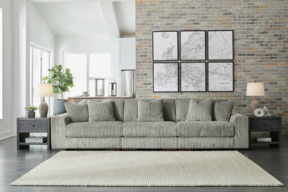 Bradenton Furniture Outlet - Ashley Furniture - Lindyn Sectional - RAF 3-Piece Sectional Sofa / Fog - 21105S14