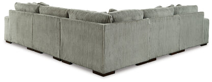 Bradenton Furniture Outlet - Ashley Furniture - Lindyn Sectional - RAF 5-Piece Sectional with Chaise / Fog - 21105S7