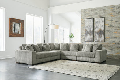 Bradenton Furniture Outlet - Ashley Furniture - Lindyn Sectional - RAF 5-Piece Sectional / Fog - 21105S5