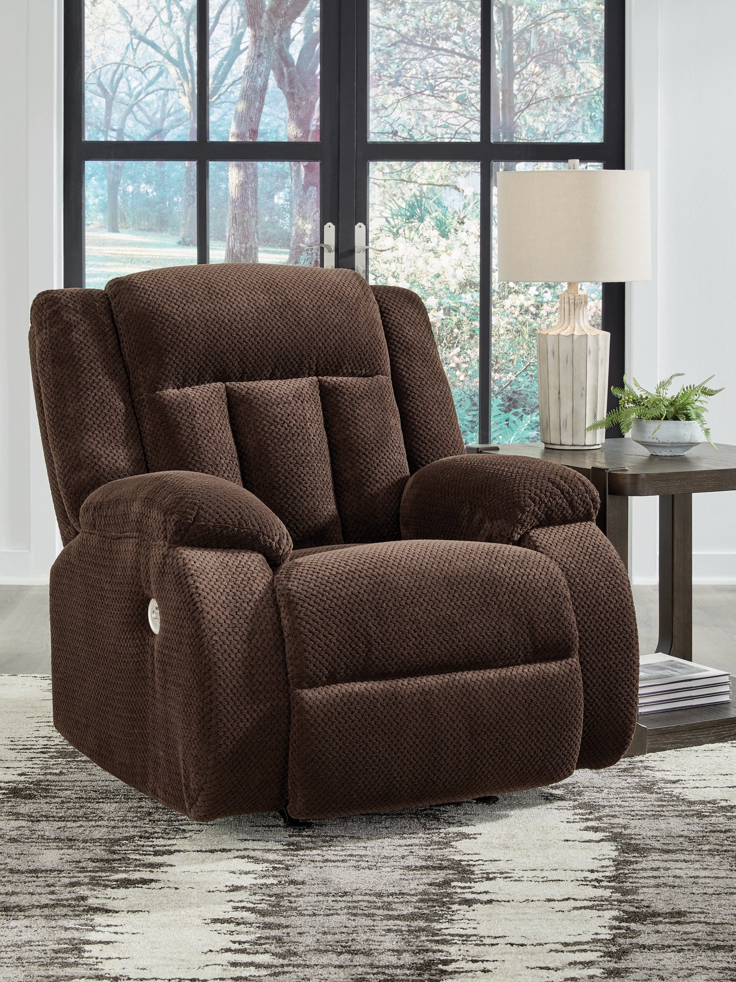 Bradenton Furniture Outlet - Ashley Furniture - Observation Living Room - Power Rocker Recliner / Chocolate - PC2140698