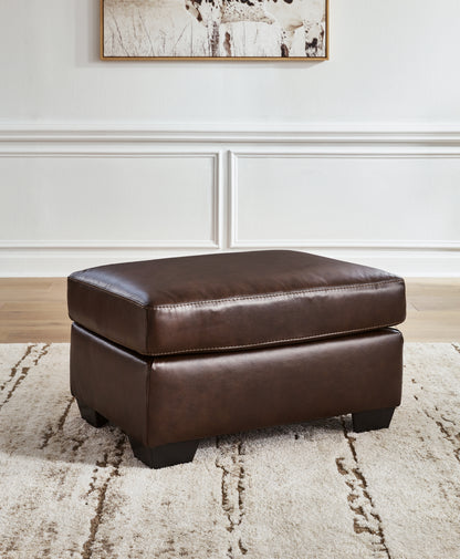 Bradenton Furniture Outlet - Ashley Furniture - Santorine Living Room - Ottoman / Dark Brown - 2170614
