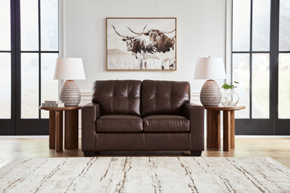 Bradenton Furniture Outlet - Ashley Furniture - Santorine Living Room - Loveseat / Dark Brown - 2170635