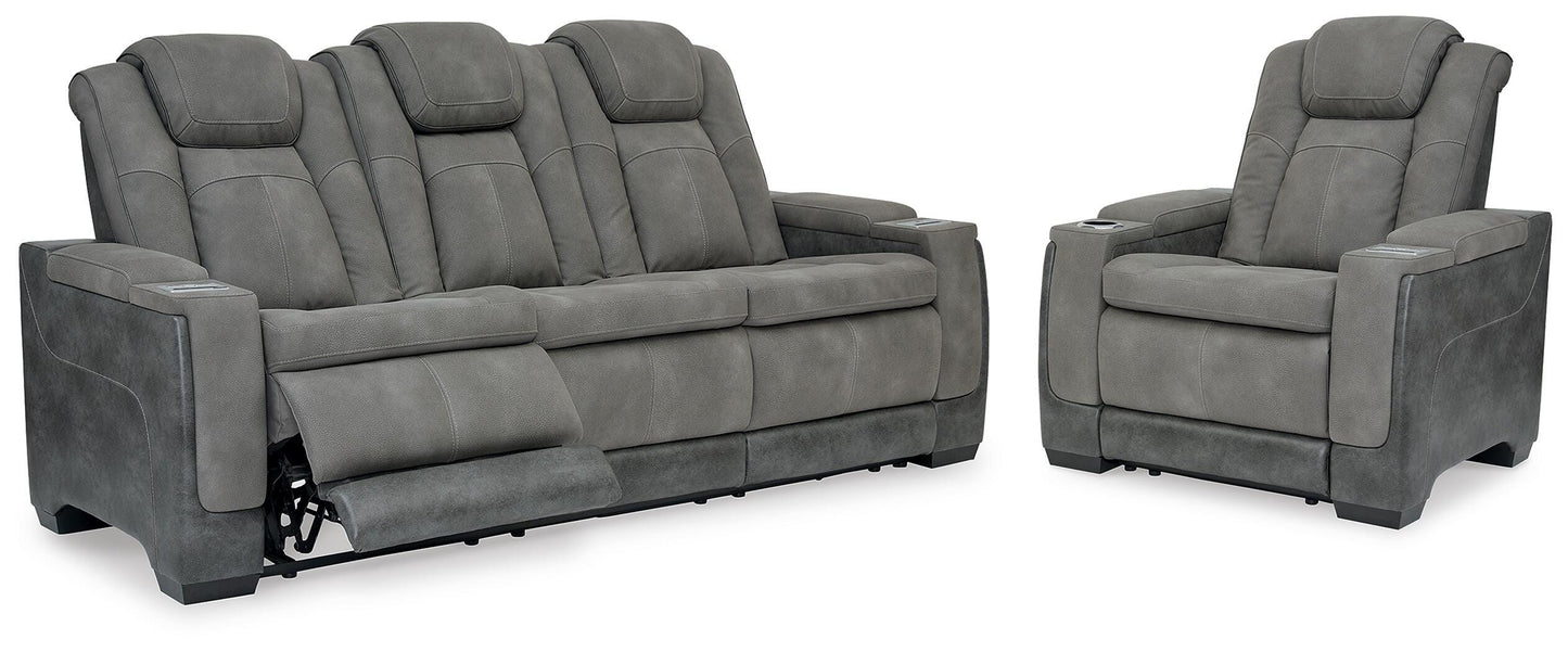 Bradenton Furniture Outlet - Ashley Furniture - Next-Gen Durapella Power Reclining Sofa and Power Recliner - Power Reclining Sofa and Power Recliner - 22004U3
