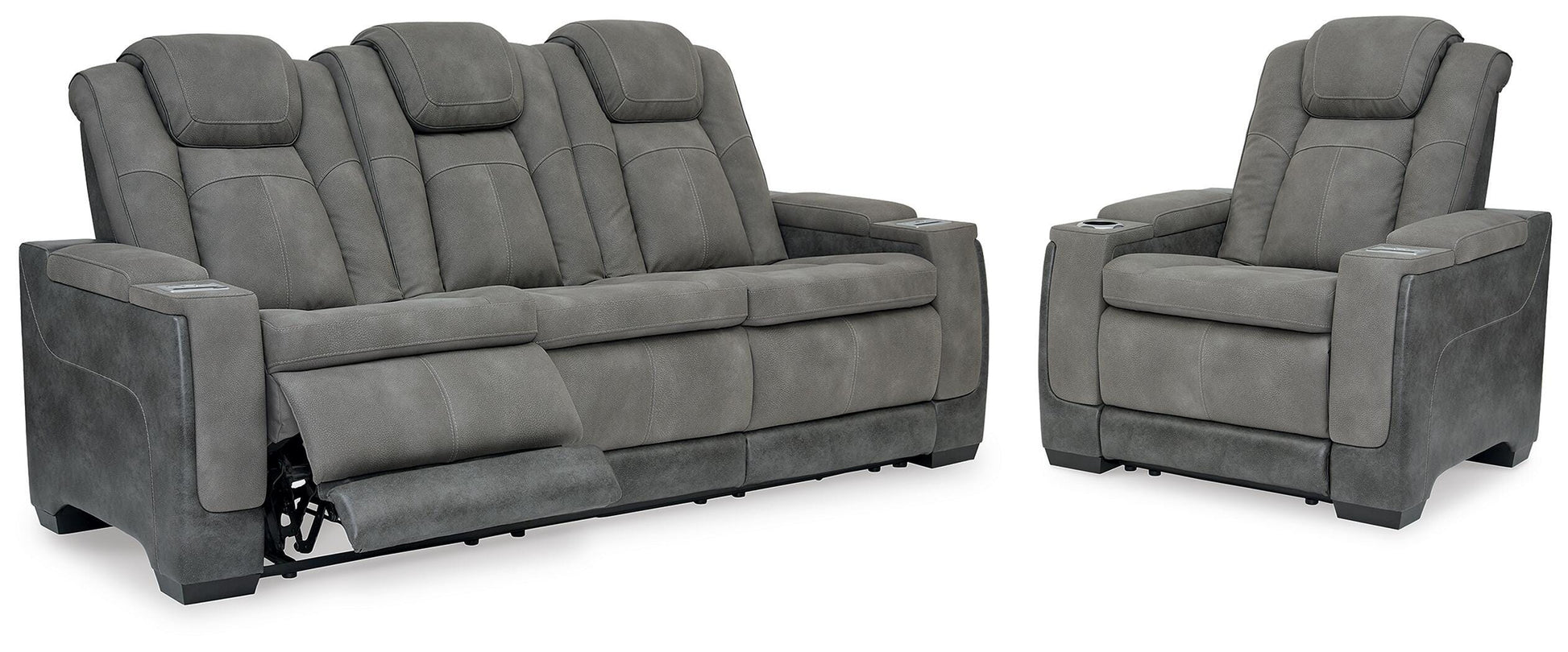 Bradenton Furniture Outlet - Ashley Furniture - Next-Gen Durapella Power Reclining Sofa and Power Recliner - Power Reclining Sofa and Power Recliner - 22004U3