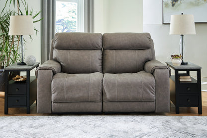 Bradenton Furniture Outlet - Ashley Furniture - Starbot Sectional - 2-Piece Power Reclining Sectional Loveseat / Fossil - 23501S1