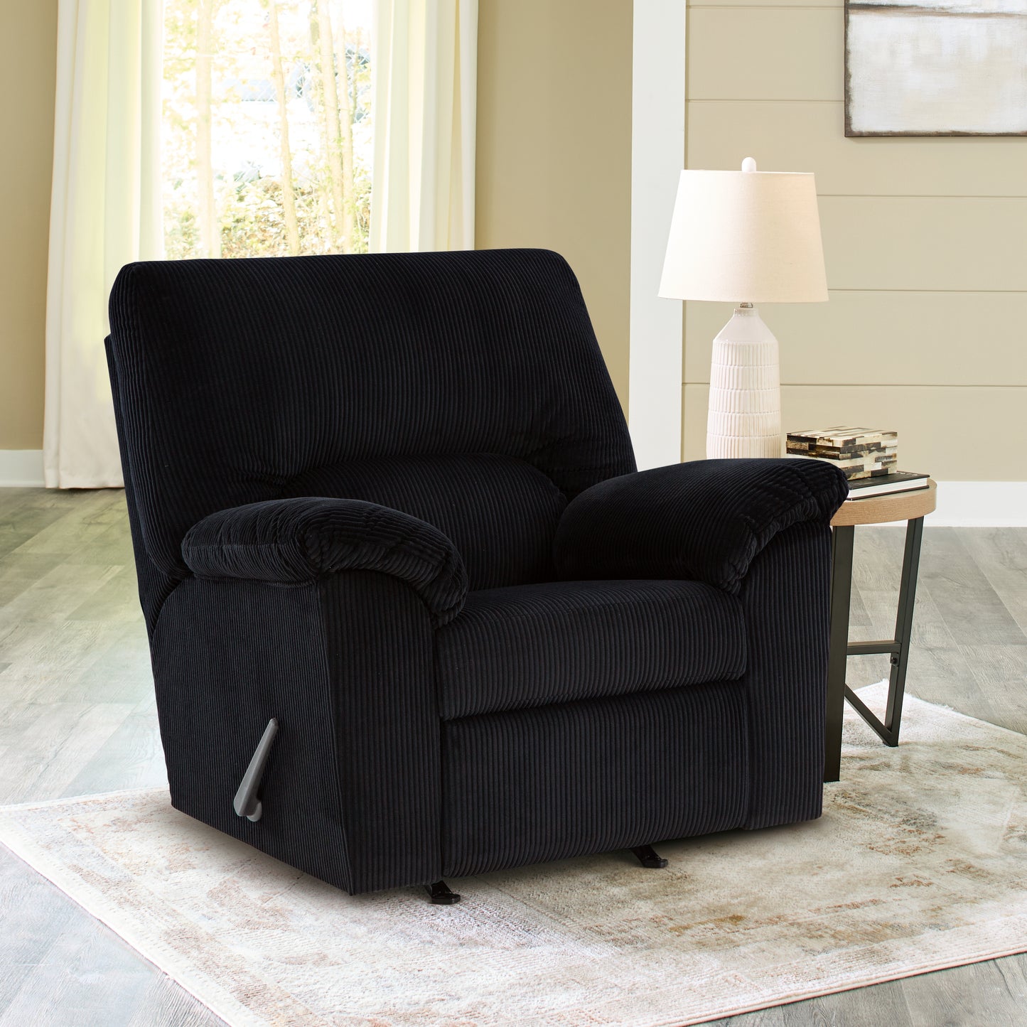 Bradenton Furniture Outlet - Ashley Furniture - SimpleJoy Living Room - Rocker Recliner / Onyx - 2420425