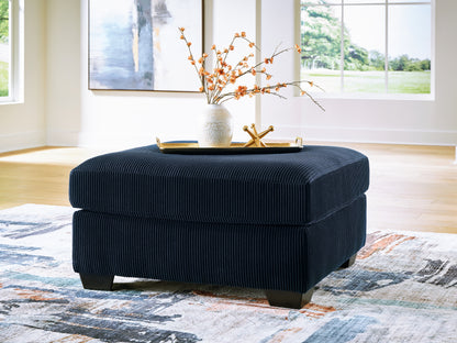 Bradenton Furniture Outlet - Ashley Furniture - SimpleJoy Living Room - Oversized Accent Ottoman / Navy - 2420508