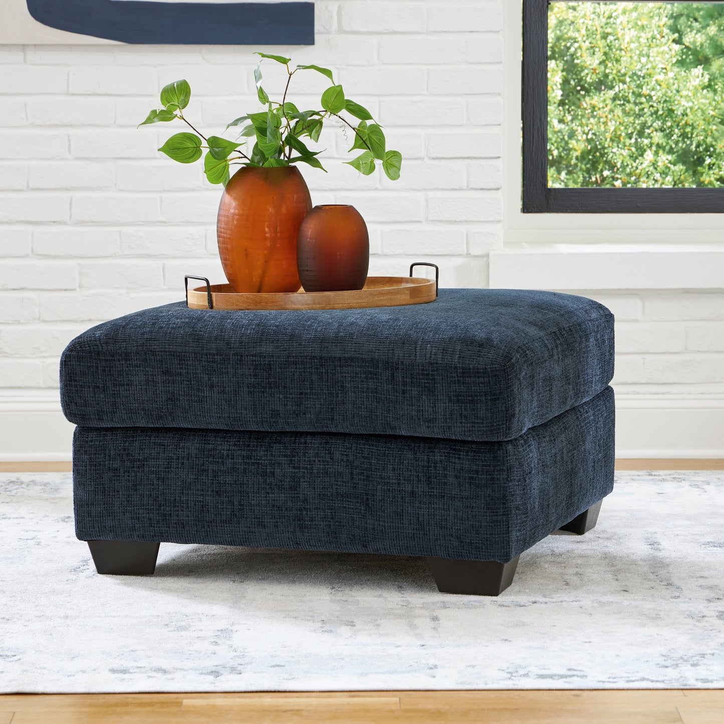 Bradenton Furniture Outlet - Ashley Furniture - Aviemore Living Room - Oversized Accent Ottoman / Ink - 2430308